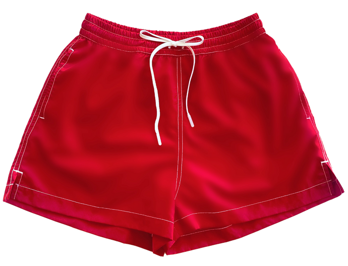 Red Womens Swim Shorts