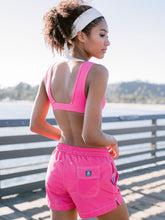 Load image into Gallery viewer, Pink Sports Bra Top Bikini Back