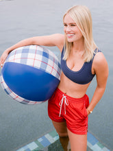 Load image into Gallery viewer, Red Womens Swim Shorts Patriotic 4th of July