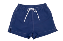 Load image into Gallery viewer, Blue Womens Swim Shorts